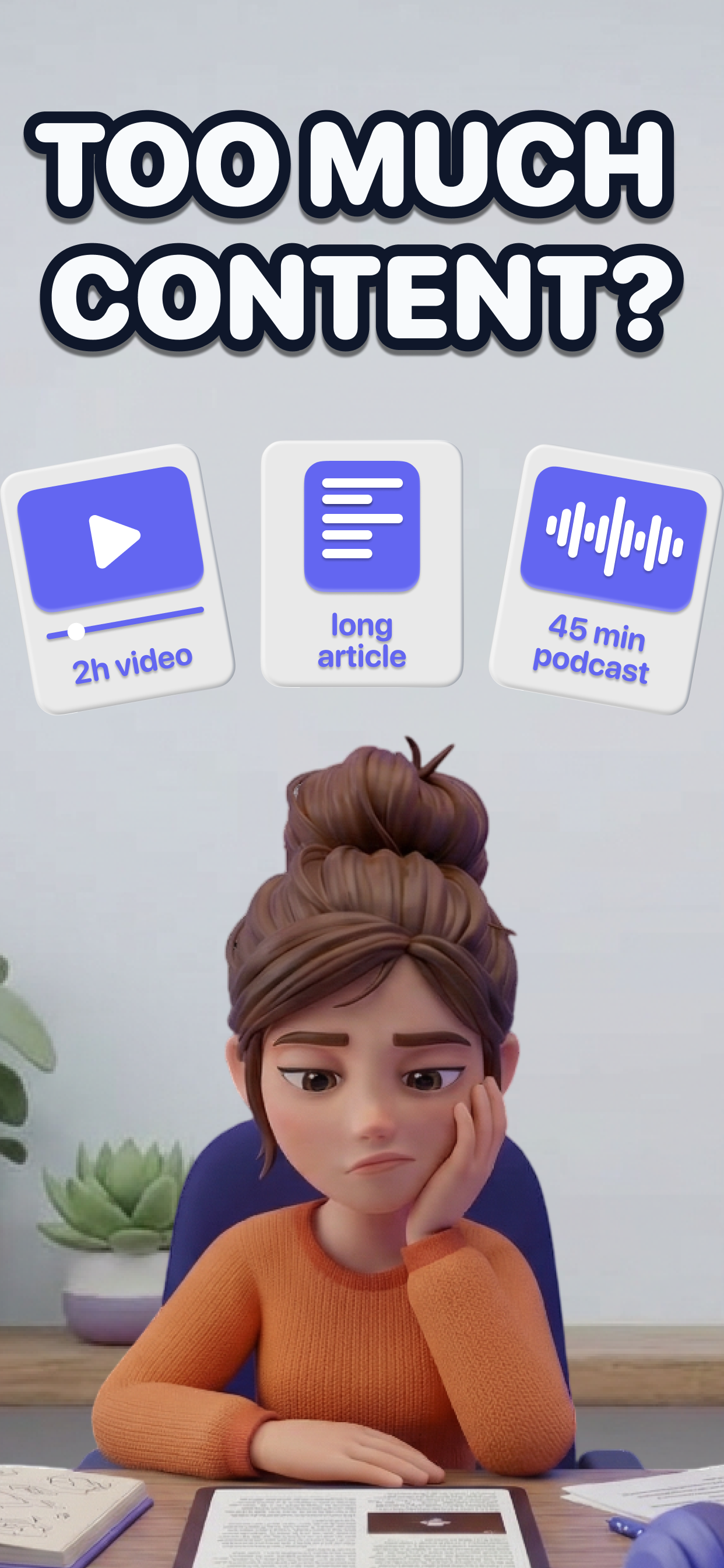 ClipSummary Home Screen